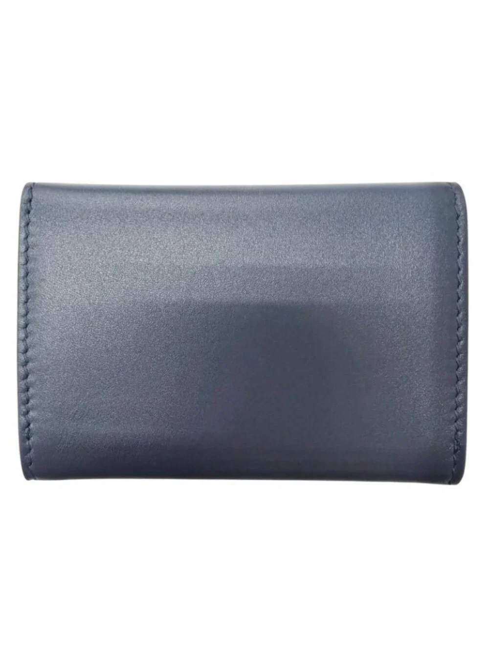 Gucci Leather Inside GG Logo All Over Pattern Card Case Business Holder Navy